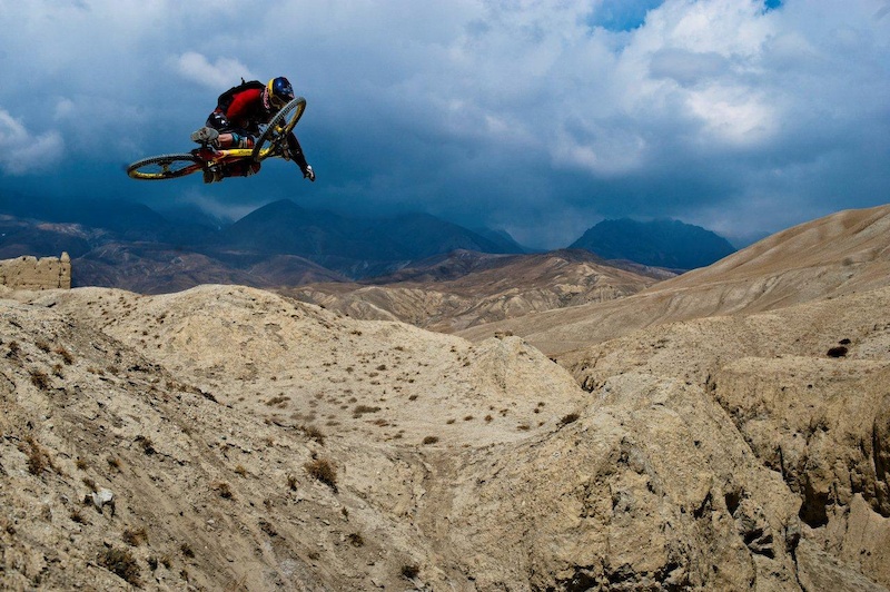 Darren Berrecloth in Nepal filming for Where the Trail Ends 