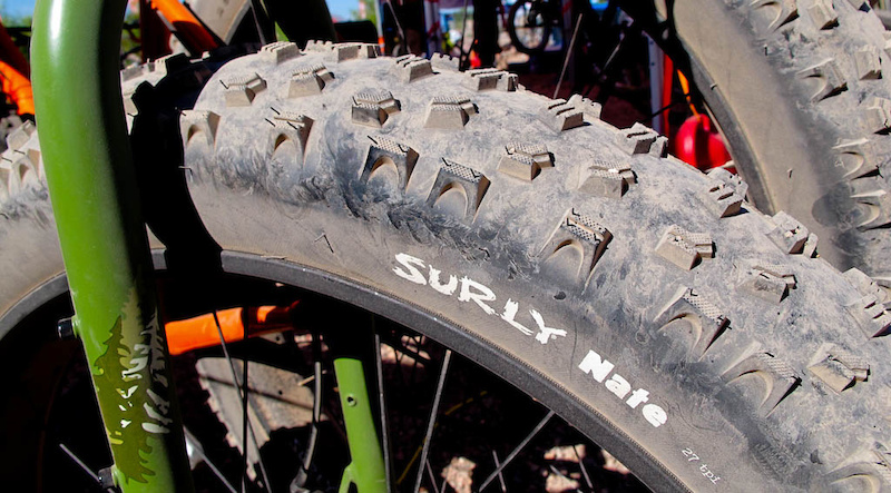 Surly s Surly Nate 26.4.0 tire is the baddest looking rubber I ve seen in a while.