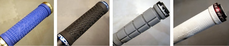 Lizard Skins Peat Moab Northshore and Bearclaw grips up close and personal.