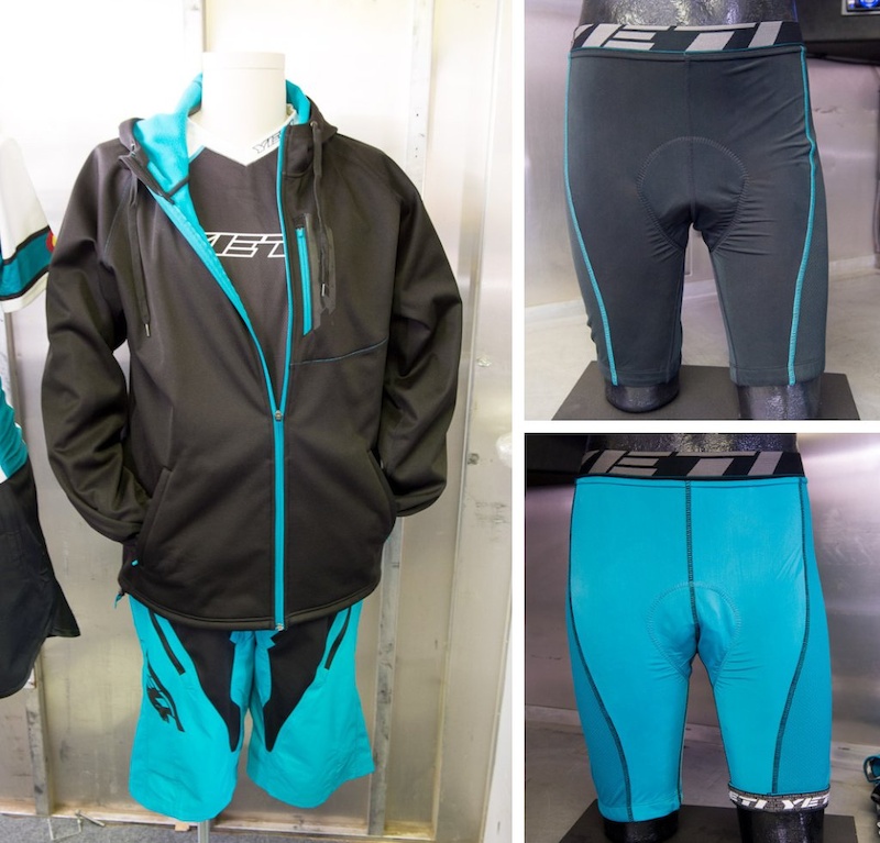 Yeti 02 Downhill jersey under 01 Smuggler hoody jacket. Padroni DH pants. right Como padded liner above Morley lightweight padded liner.