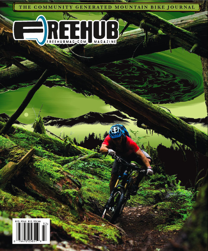 Freehub is different than any other Mountain Bike publication on the market, and will always showcase community generated content and a mixture of Art and Photography on their covers as shown here on Volume 3.2.