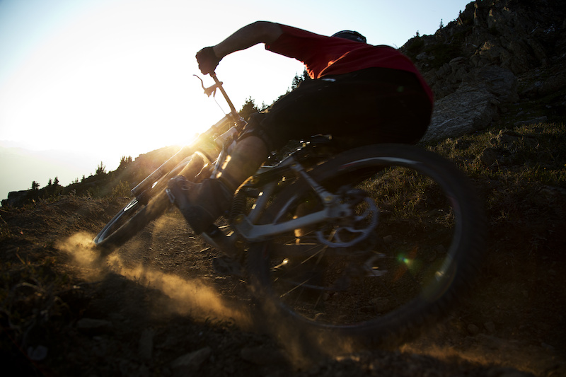 Mountain bike rider Dylan Sherrard is seen riding on Whistler mountain in Whistler B.C. Saturday August 11 2012. THE CANADIAN PRESS Jonathan Hayward