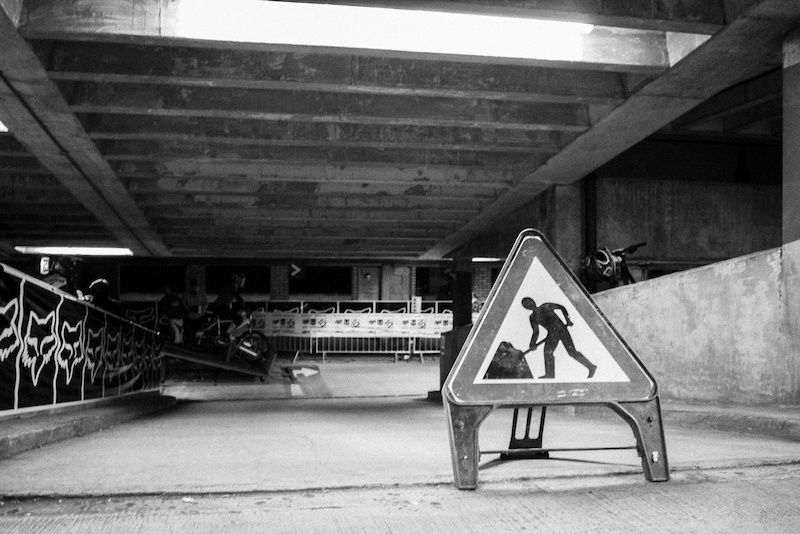 Down for maintenence during Evans Cycles Urban Dual at NCP Multstory Car Park Cardiff Wales United Kingdom. 28October 2012 Photo Charles Robertson