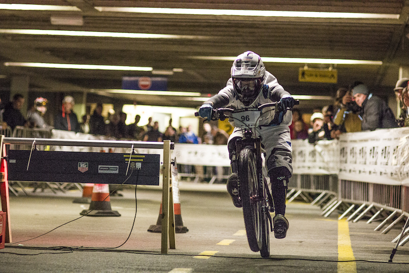 Not quite quick enough 2nd in qualifying during Evans Cycles Urban Dual at NCP Multstory Car Park Cardiff Wales United Kingdom. 28October 2012 Photo Charles Robertson