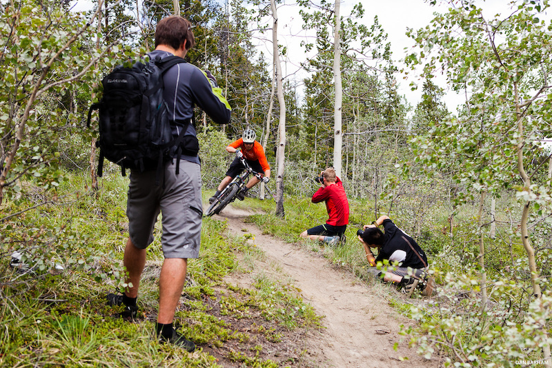 Behind the scenes of the Dan Barham Photo Clinic a multi-day experience from Boreale Mountain Biking.