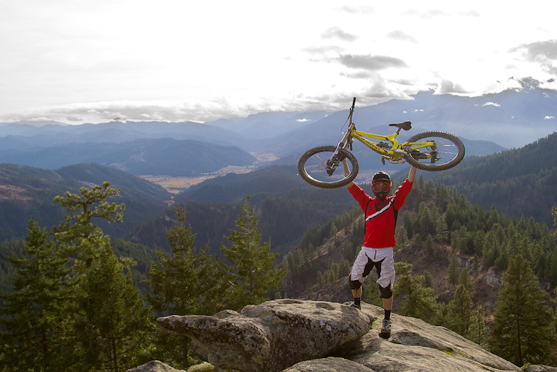 Trevor on top of the world with his TR450