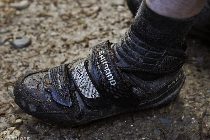 Sock Guy Wooligan Socks. Low profile but just the right amount of insulation for all but the coldest riding days around Seattle and Bellingham.