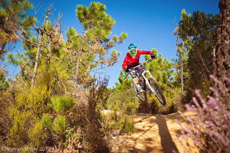 Steffie shredding during Roc D Azur Festival 2012 photo by Christoph Bayer