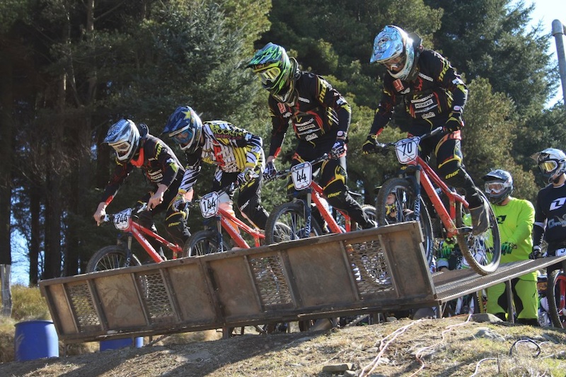 Team gate during practice. 44Racing team photos from round 1 of the British 4x series at afan. The team are sponsored by ... Rockstar Energy Drink Diamondback Europe Thor MX Kore USA Contour Cameras Freestyletreme.com Fox Shox Horizon Watches Plush Suspension Tuning SpiralGFX Molini-Freeride.com Etnies Europe Raleigh International Mojo Suspension
