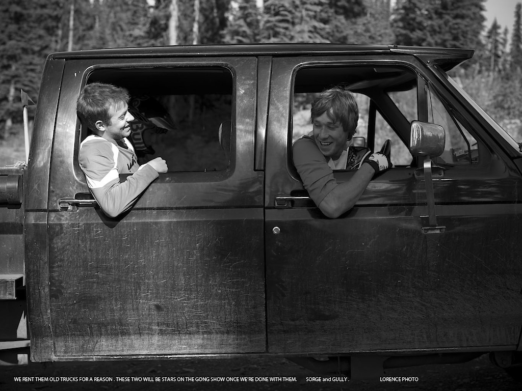 We rent them old trucks for reason.  These two will be stars on the gong show once we're done with them.

Photo: Sterling Lorence