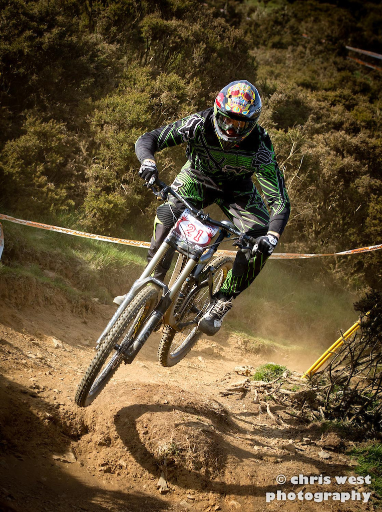 There are some great switchback corners at Moelfre.