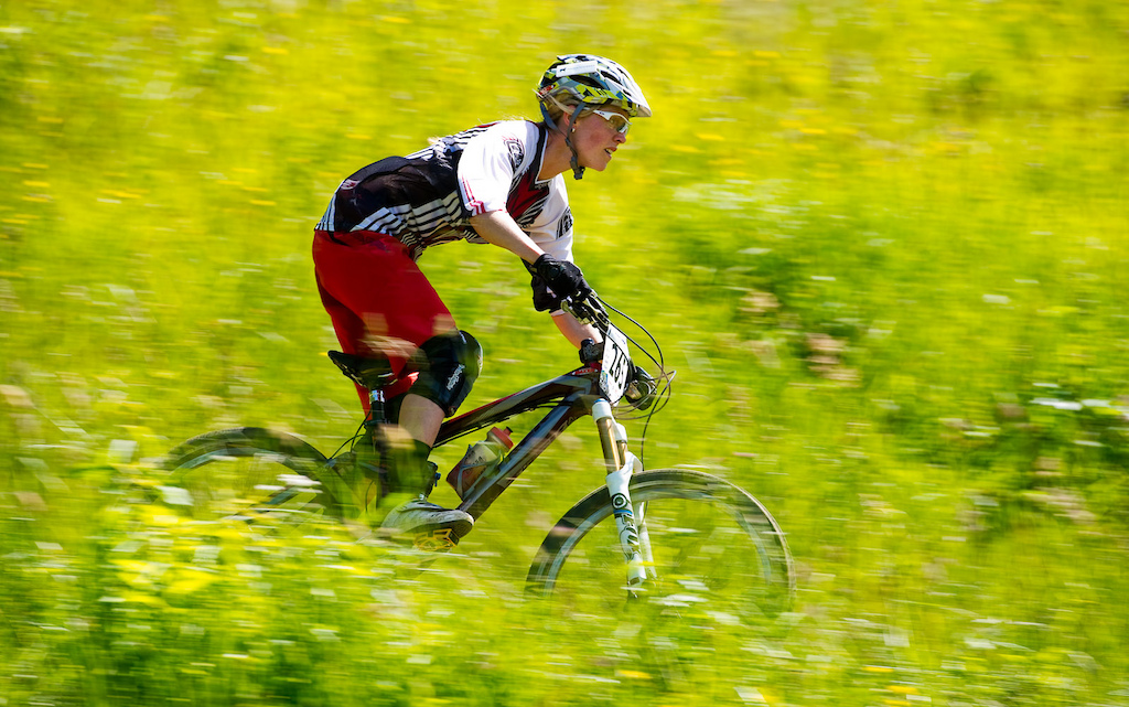 Katrina Strand in stage 4. Local girl does good--second place.
