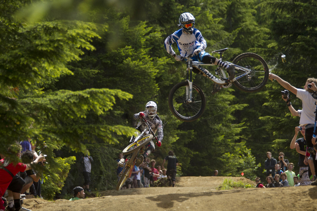 whip contest on crabapple hits whistler bike park during crankworx 2011.