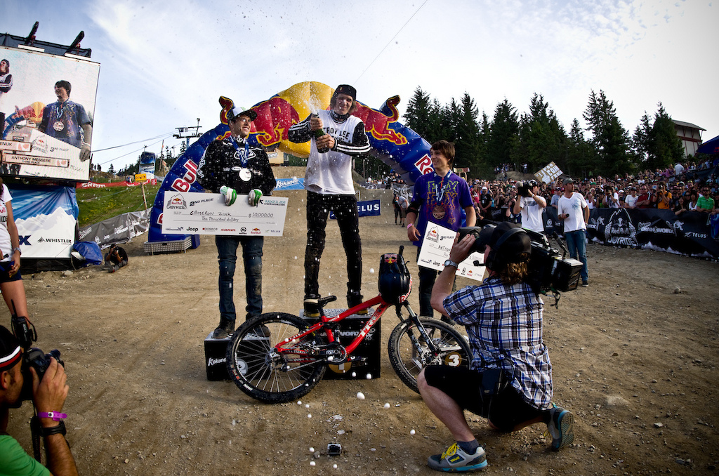 Four long years This was the one that Brandon wanted year after year Contest after contest. He stood on the top of everything except the biggest of them all in his hometown of Whistler Kokanee Crankworx. Congratulations and well done.