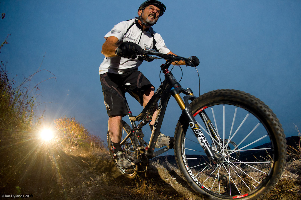 Richard Cunningham riding near San Diego