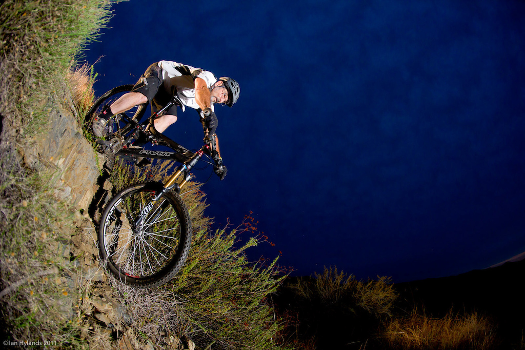 Richard Cunningham riding near San Diego