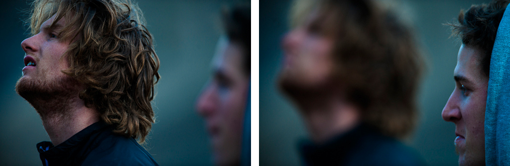 James Doerfling and Garett Buehler in Spences Bridge with Margus Riga.