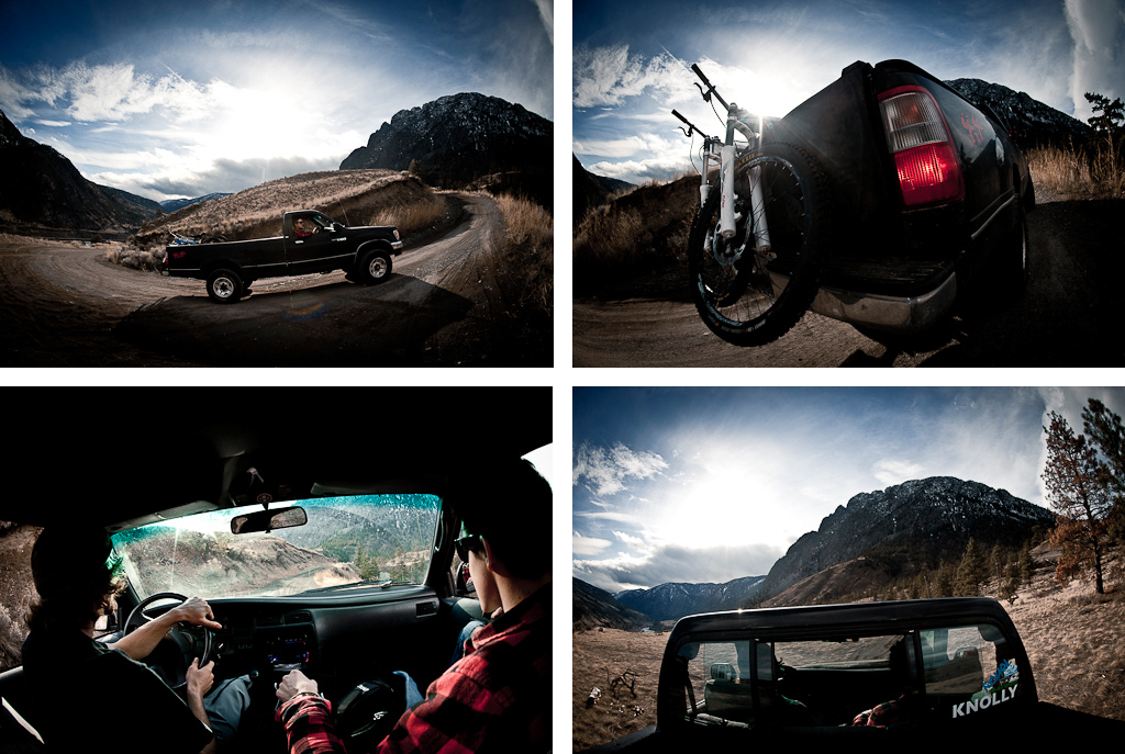 James Doerfling and Garett Buehler in Spences Bridge with Margus Riga.