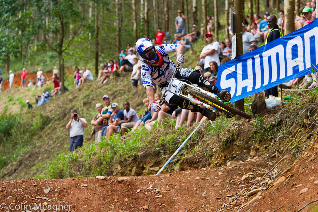 Brook MacDonald was a bit more wary during his race run of going full tilt off the hip where he crashed during qualifying opting to scrub the lip a bit instead.