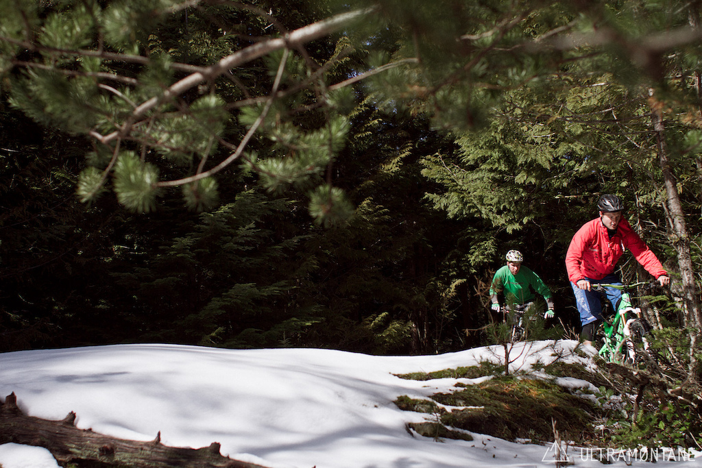 Snow and some sun-kissed single track.