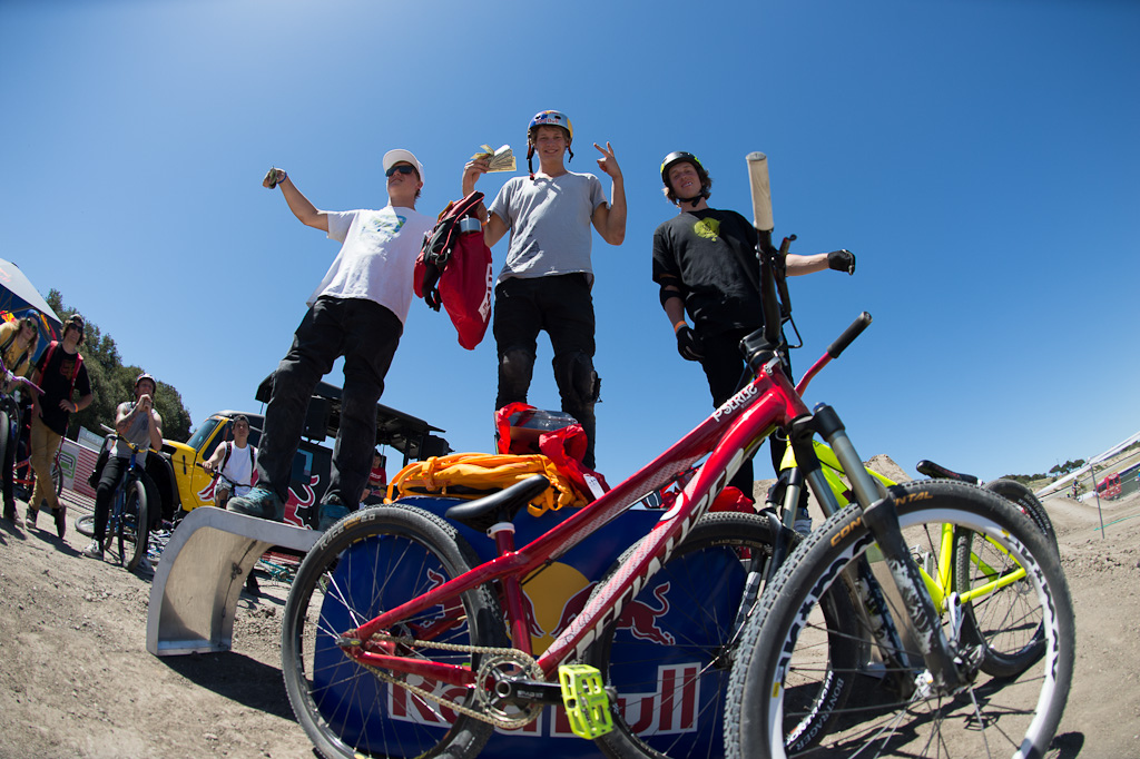 Podium at the Sea Otter Rain or Shine Jam