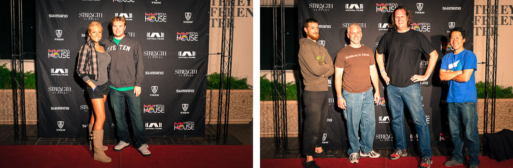 Greg Watts and the Suntour crew at the Strength in Numbers movie premier in Monterey.