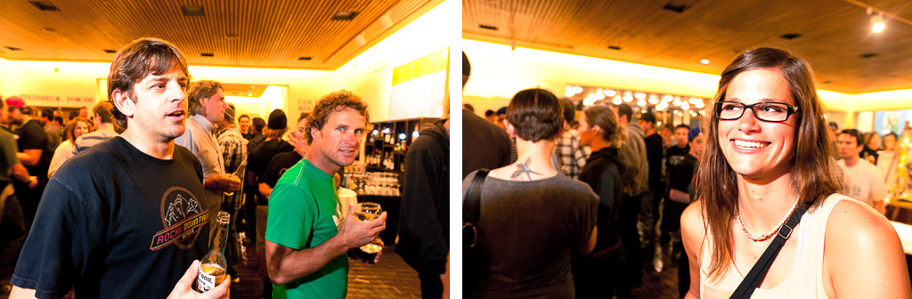 Wade Simmons and Richey Schley Steffi Marth at the Strength in Numbers movie premier in Monterey.