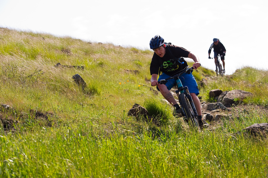 Presss Launch for the Fox Racing Shox 2013 CTD system with DOSS seatpost and 34mm Long Travel Forks and matching rear shock. Photo by Colin Meagher