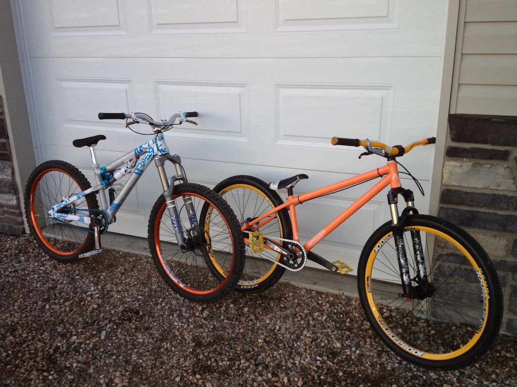 brand new frame and dont hate on the wheels i ran out of money and they are just temorary i know there ugly!