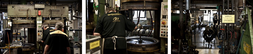 The tyres press details.