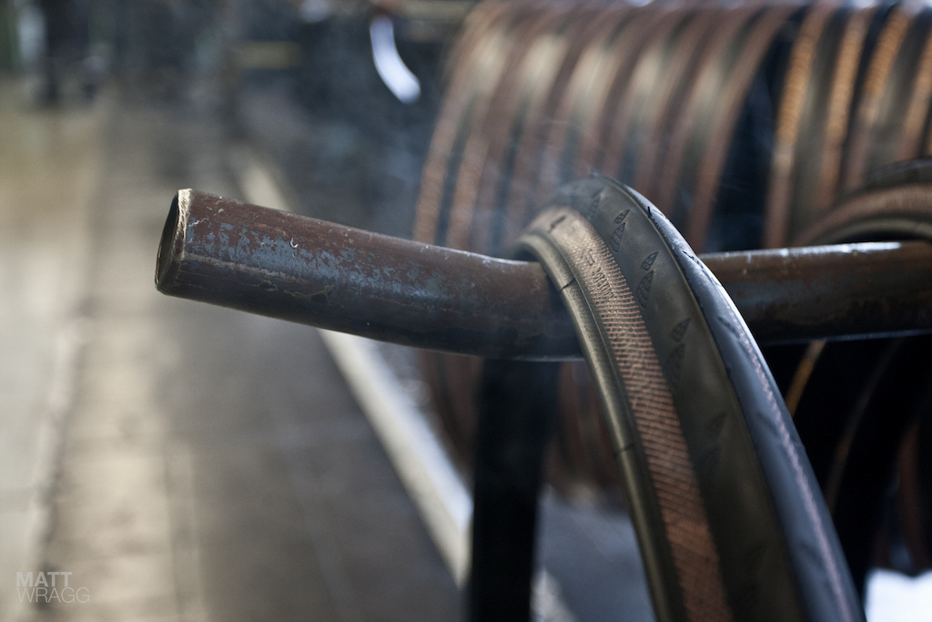 A freshly-pressed tyre.