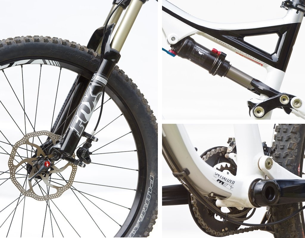 Multi shot Fox Evo fork Triad Shock BB detail