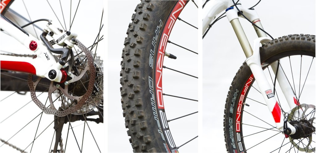 Syntace X12 axle Schwalbe Hans Dampf tire RockShox Sektor fork