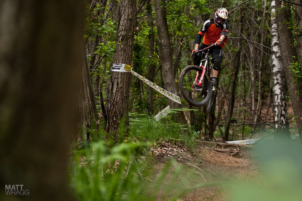 Trail hucking.