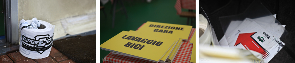 Preparations for the race.