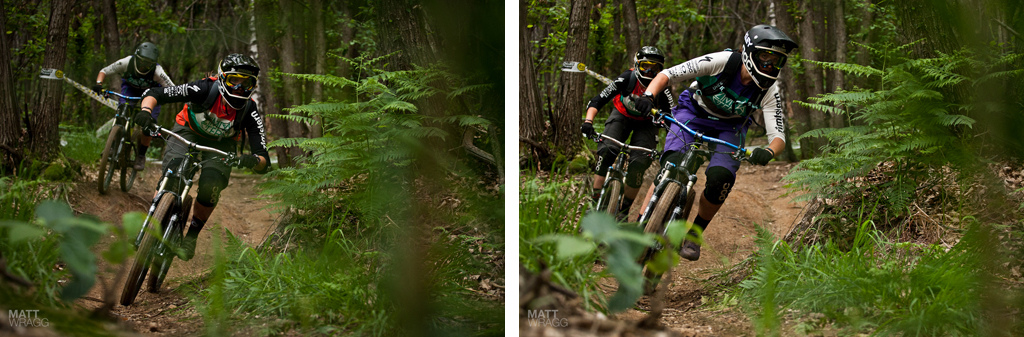 Practicing for the Pogno Superenduro.