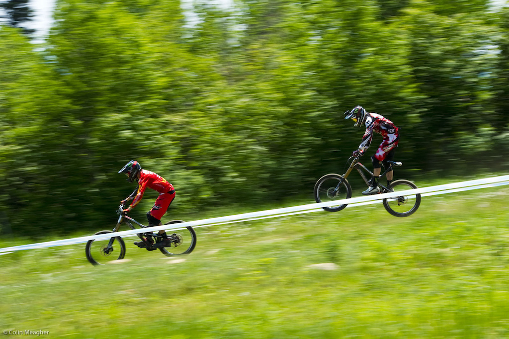 Helmet cams just look dumb unless you ve got a bunny rabbit ahead of you. And a fun fast whip-tastic one at that. Bryceland and Peaty having a bit of fun on the M6.