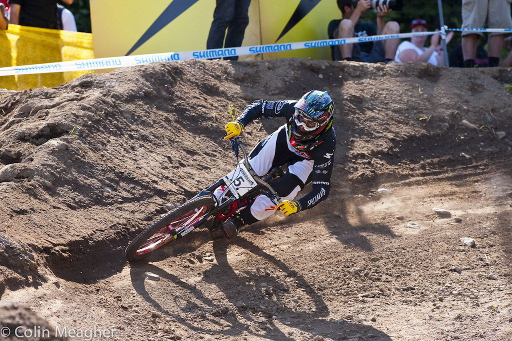 Back on target. Sam Hill is rapidy getting back up to speed. A podium just adds to the confidence.