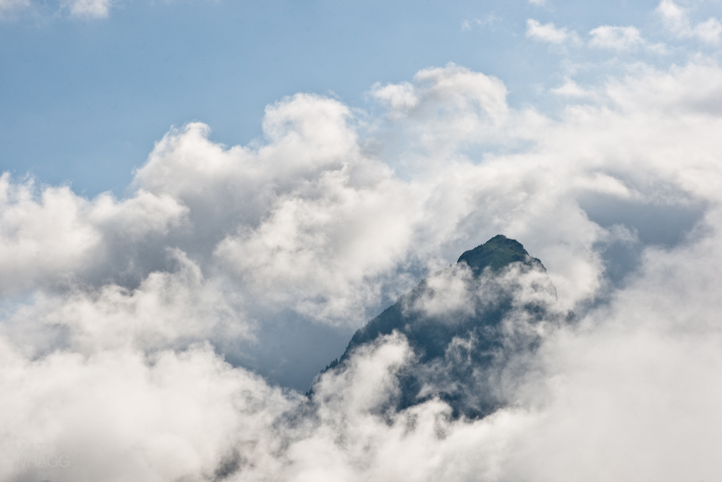 High mountains.