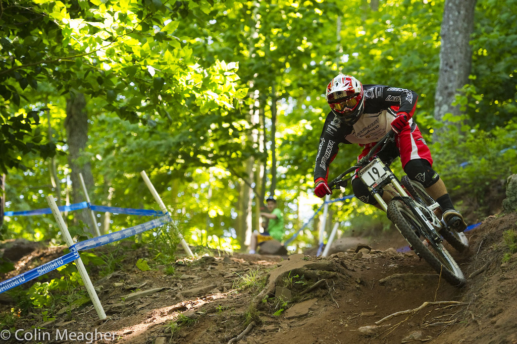 PIssed off. That s the best way to put it. Remi Thirion ain t a fan of front flats on a great run. Not at Mt St Anne. He was smashing the hell out of the track at Windom. Look for that his overall ranking to drop a lot come Sunday afternoon here in Windham.
