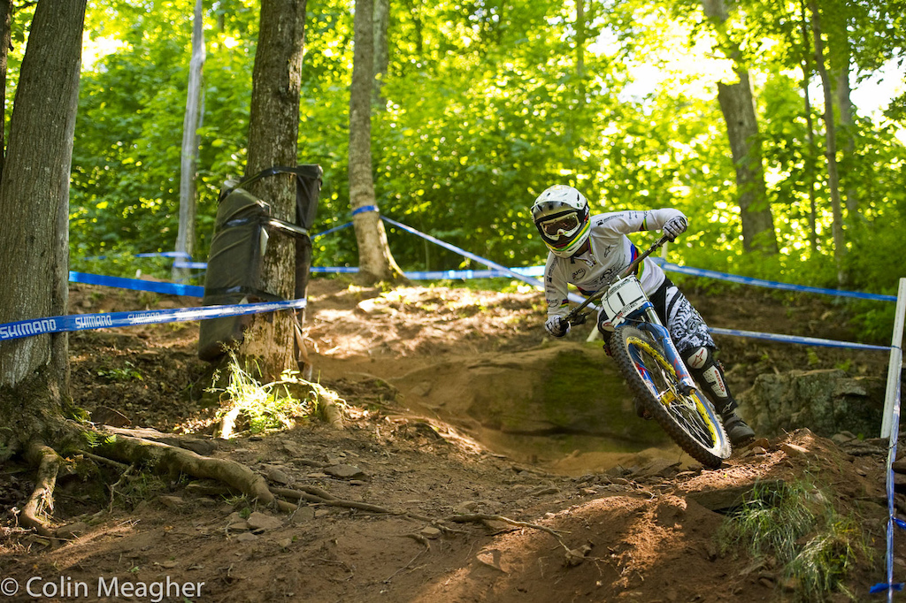 Emmeline Ragot is looking for 2.73 seconds here at Windham. On a course short as this. that may be a tall order.