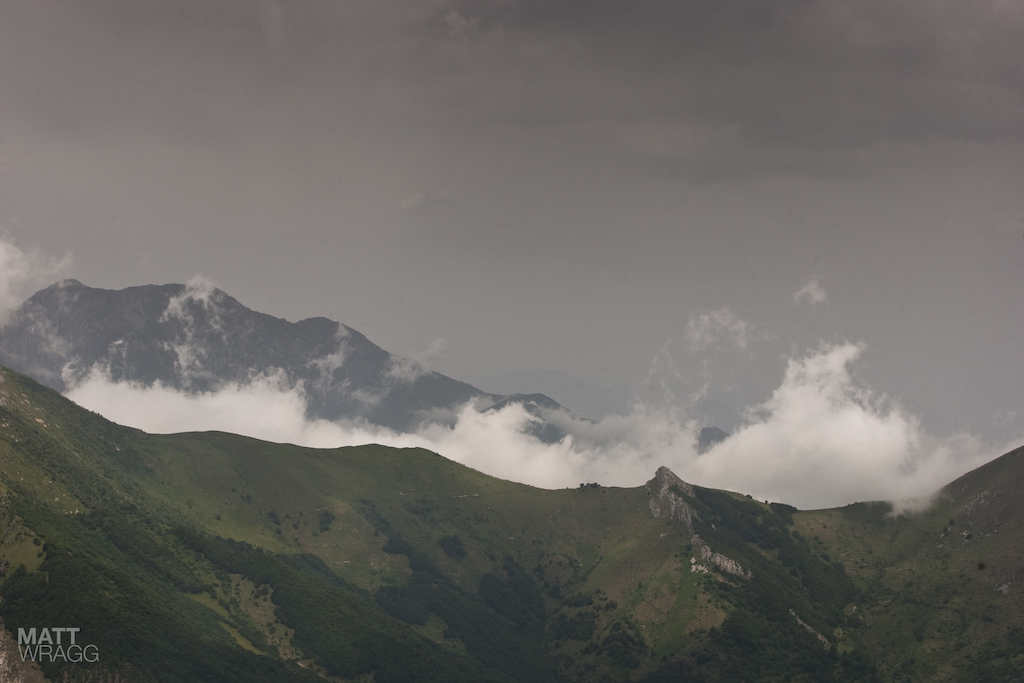 Fluffy clouds.