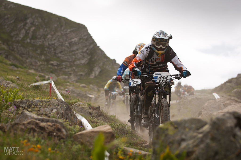365MTB s Cristiano Guarco in the second heat.