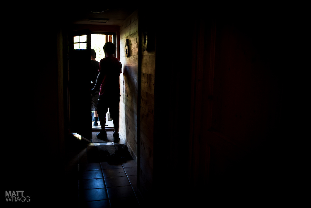 Heading out the door.