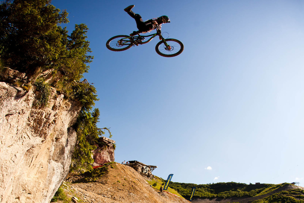 Aggy seems pretty confident down those steep lines