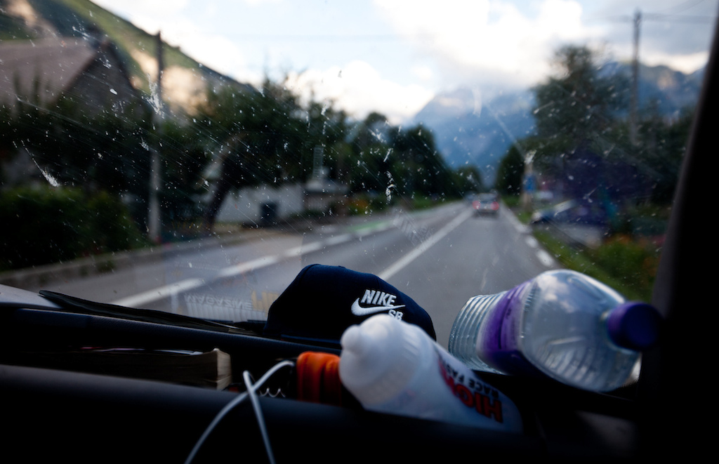 Scenery on the way to Crankworx Les deux Alpes in France.