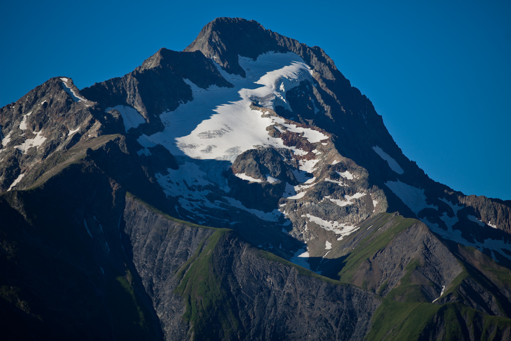 The impressive mountains near Crankworx Les deux Alpes in France.