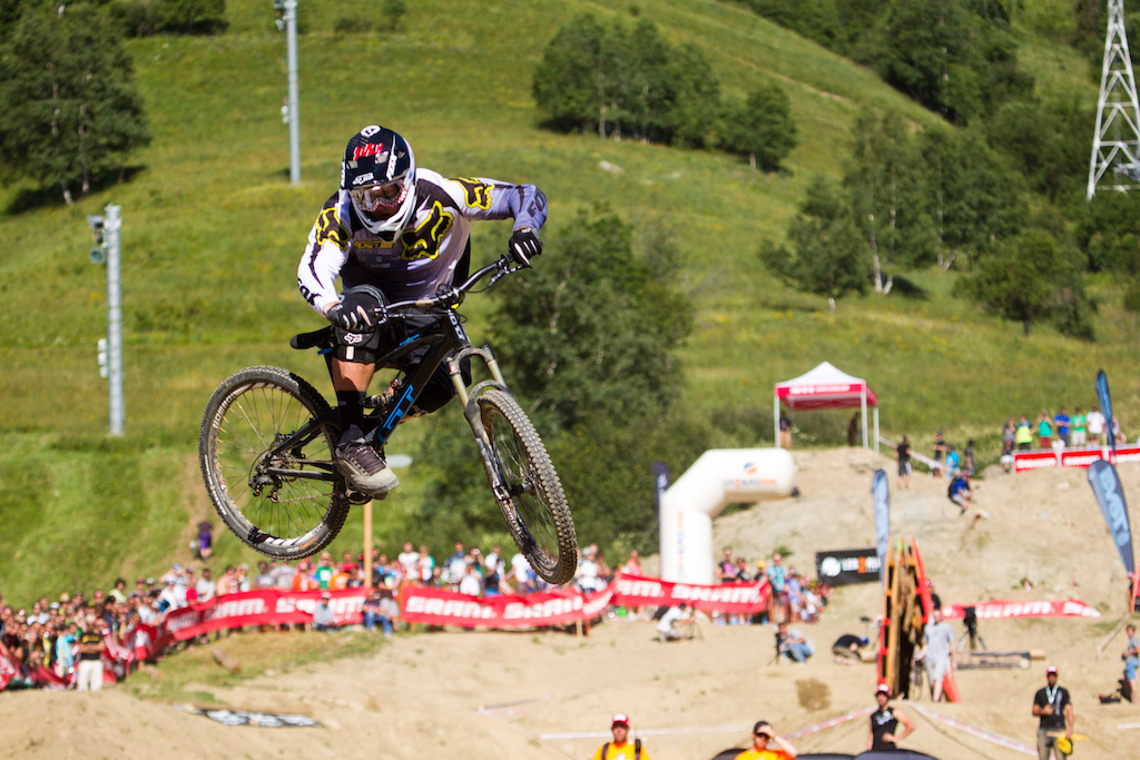 Kyle Strait practiced a lot today and showed great action and tricks.