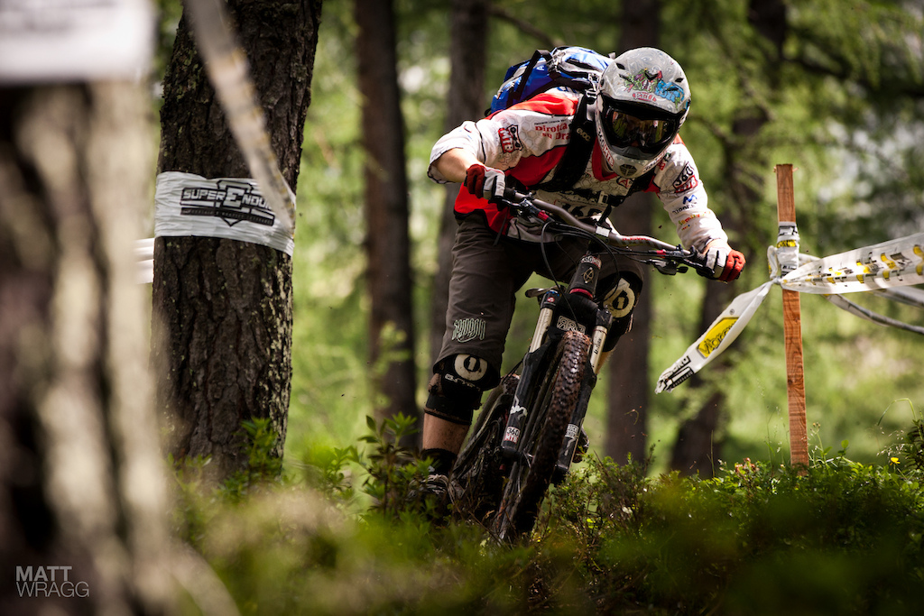Smashing through the undergrowth.