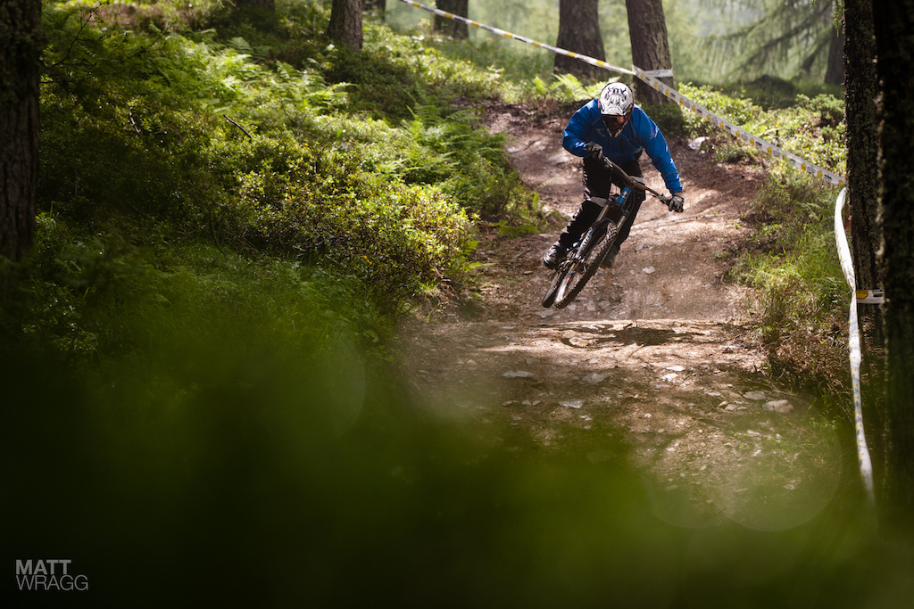 Mark hitting the bike park jumps.
